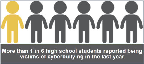 1 in 6 HS students report being victims