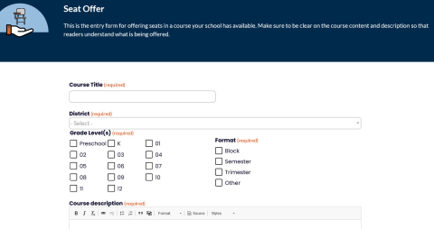 seat offer form